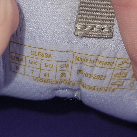 Vionic Sneakers Womens 9 Olessa Performance Fitness Running Shoes Gray Purple - Picture 8 of 8